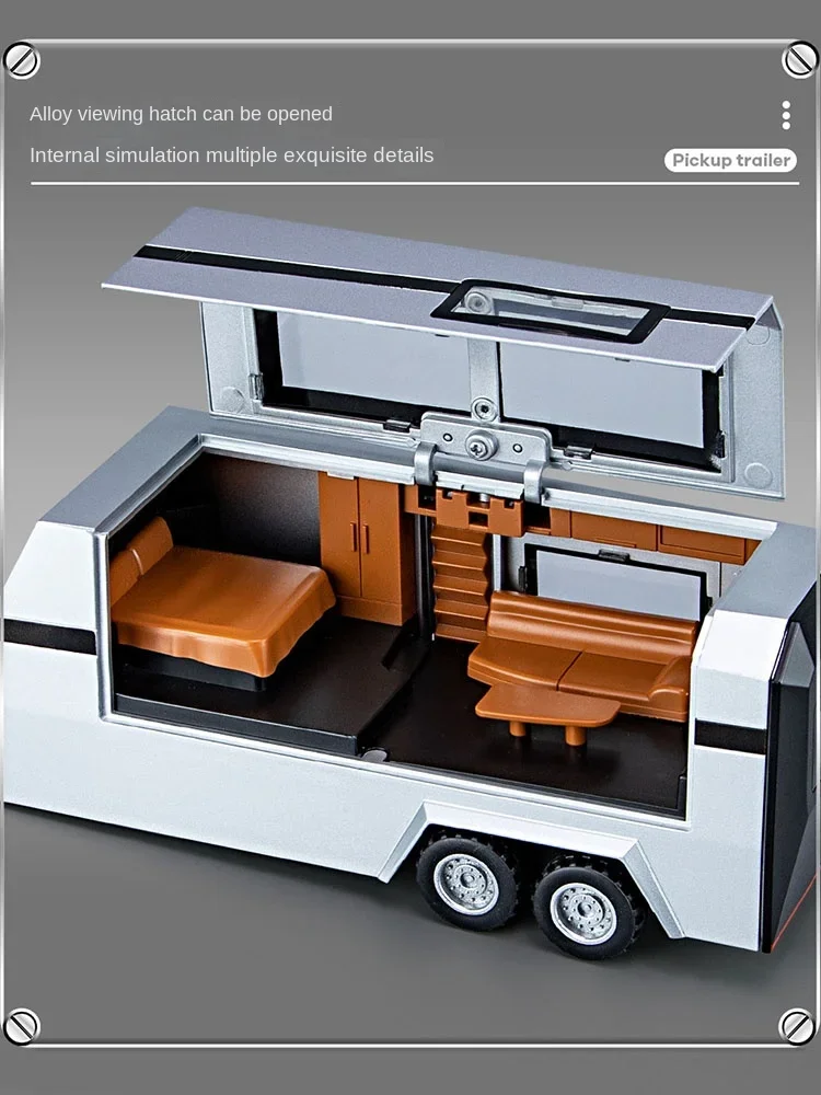 Modelo de camioneta de juguete de aleación para niños, modelo de coche de simulación para niños, colección de modelos de coche desmontable