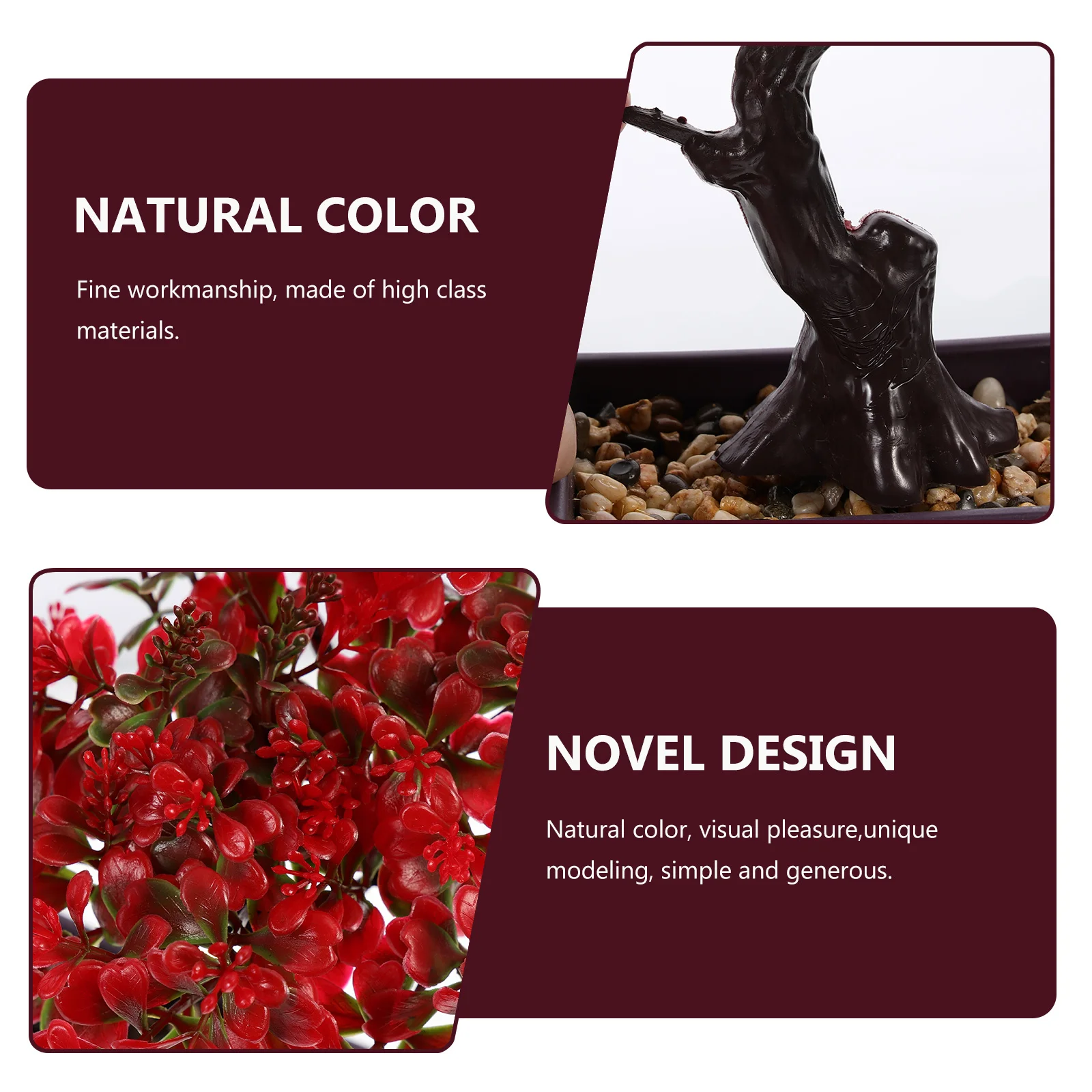 

Realistic Artificial Potted Plant Bonsai Decor Simulation Greenery For Home Office Cafe Desktop Fake Plant Ornaments