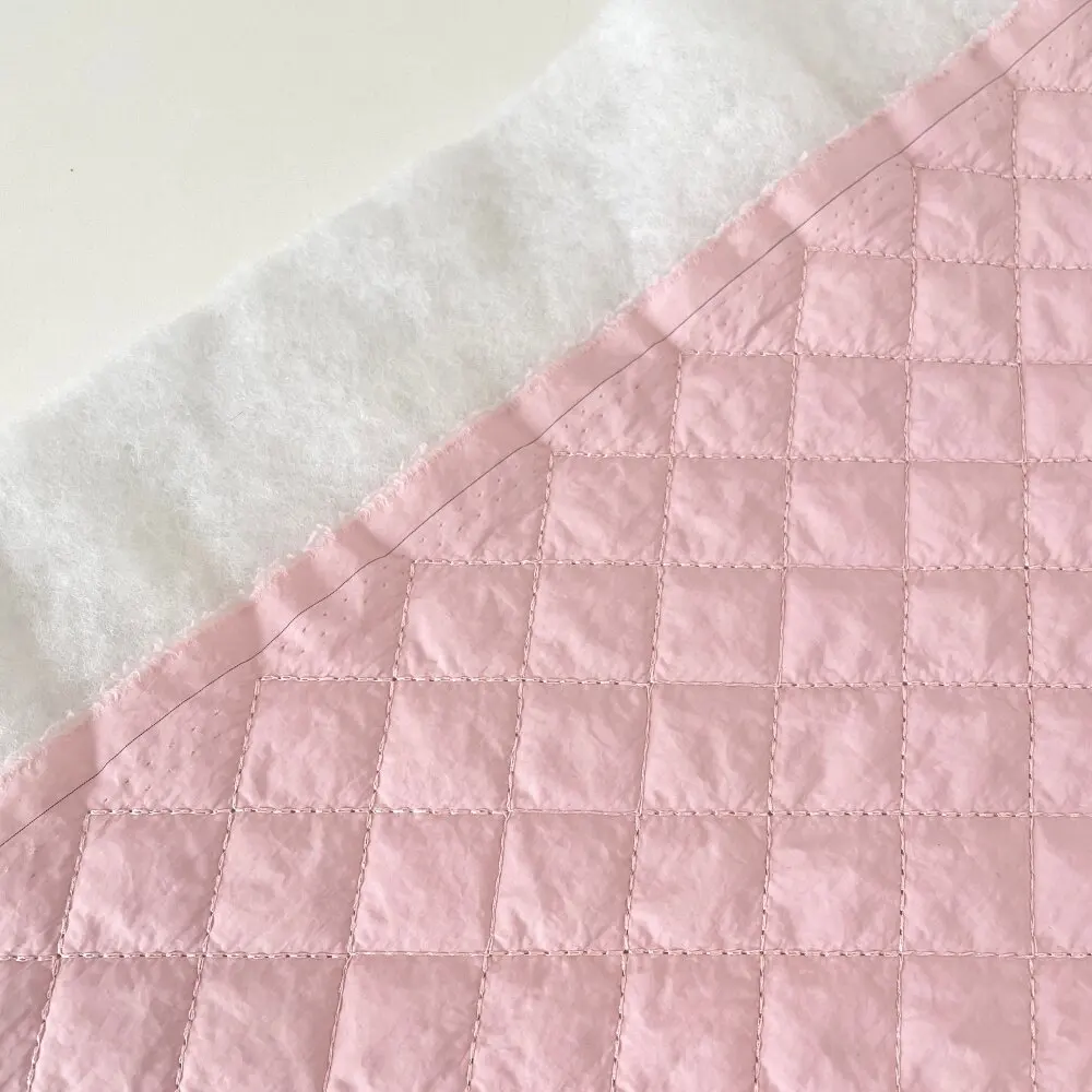 

140x50cm Autumn/Winter Minimalist Fashion 100% Polyester Macaron Color Quilted Fabric DIY Pillowcase Solid-Color Garment Fabric