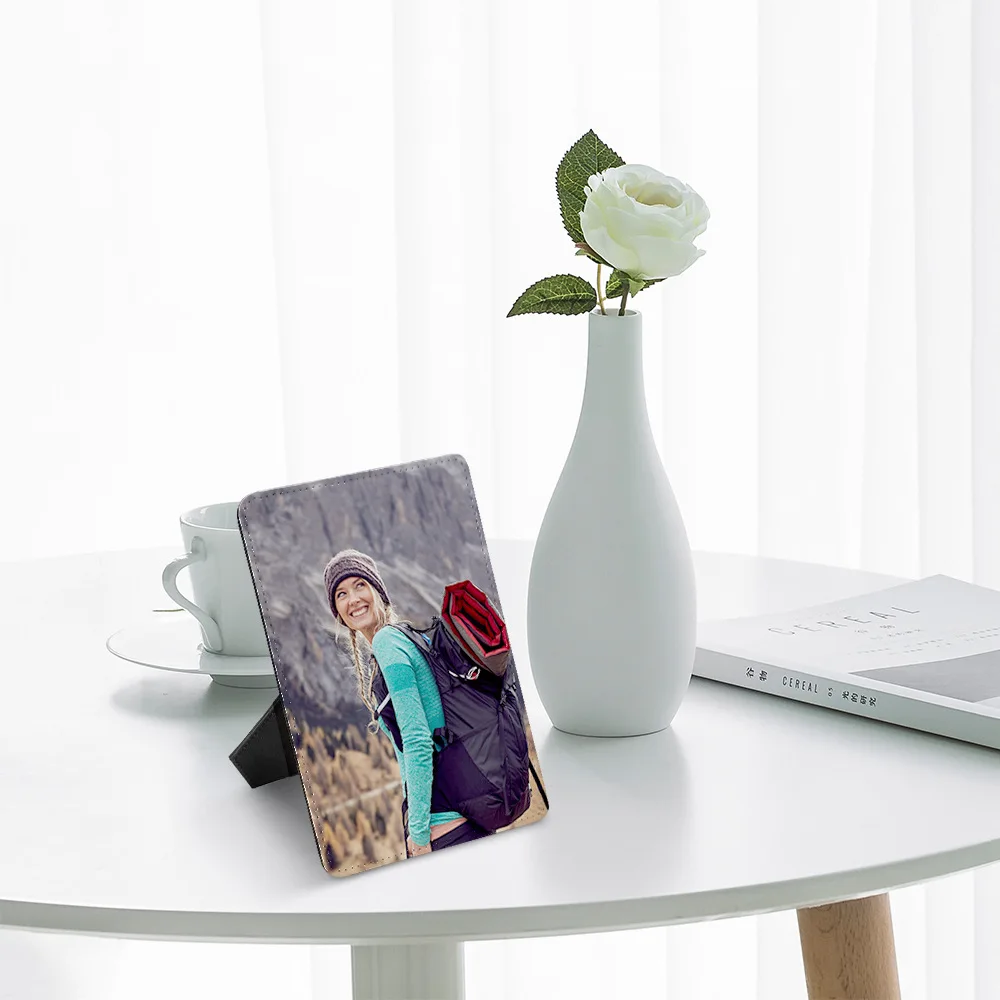 Wholesale Thermal Transfer Photo Frame PU Blank Photo Frame Thermal Sublimation Album Home Decoration Table Gifts