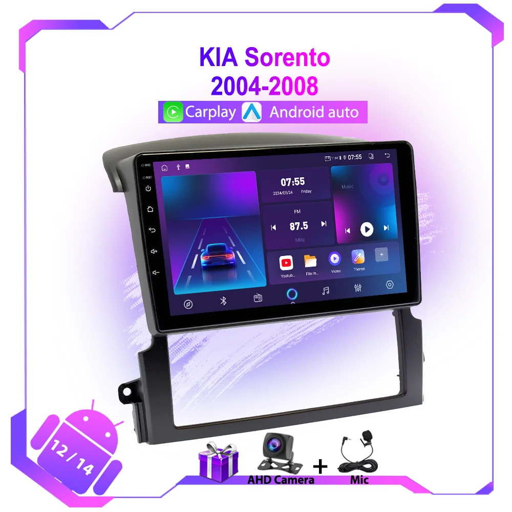

Android 12 Car Radio For KIA Sorento 2004-2008 Multimedia Player GPS Navigation Stereo WIFI Autoradio IPS Screen Stereo No 2din