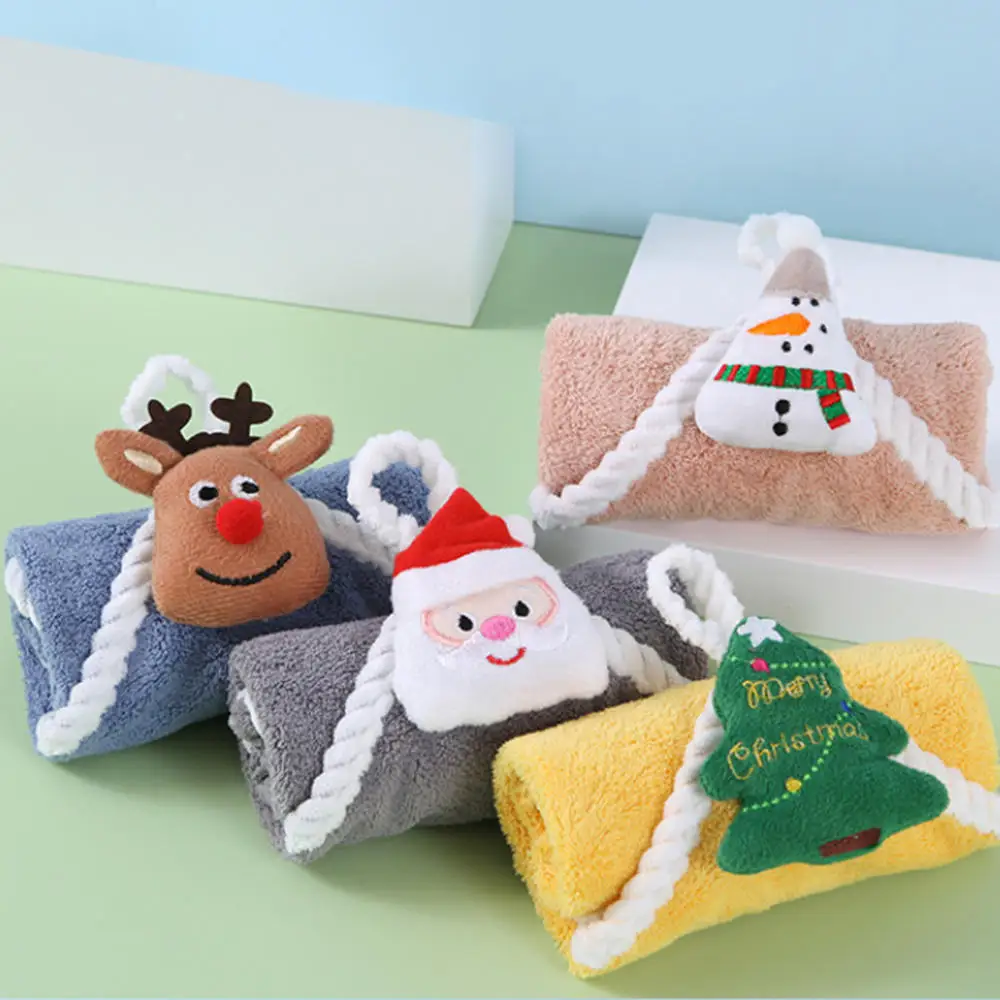 

2023 Navidad Xmas Hand Towel Christmas Decor Red Santa Claus 2022 New Year Gift Home Bathroom Washing Hand Towel Cloth Man Woman