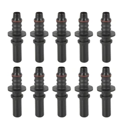 X Autohaux 9.89mm ID8 Car Fuel Line Hose Pipe Quick Release Male Connect Connector 1/2/5/10pcs Universal-Straight