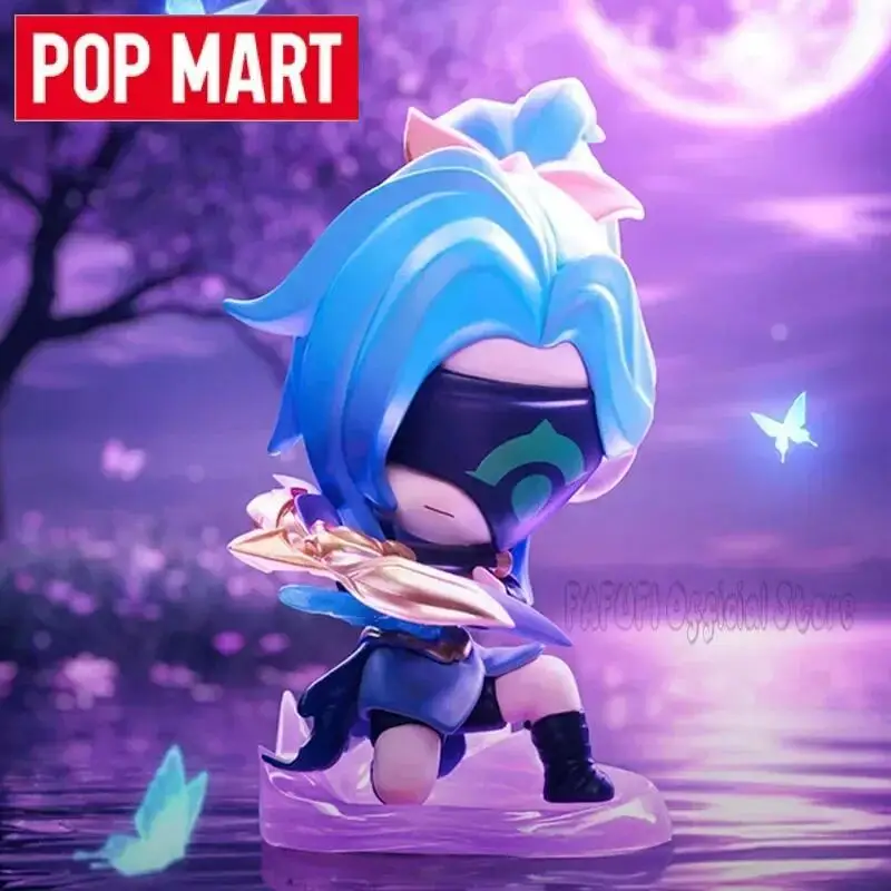 팝 마트 X 골든 스패출라를 위한 싸움 치비 시리즈 블라인드 박스 귀여운 액션 애니메이션 피규어 깜짝 박스 오리지널 장난감 인형 장식품