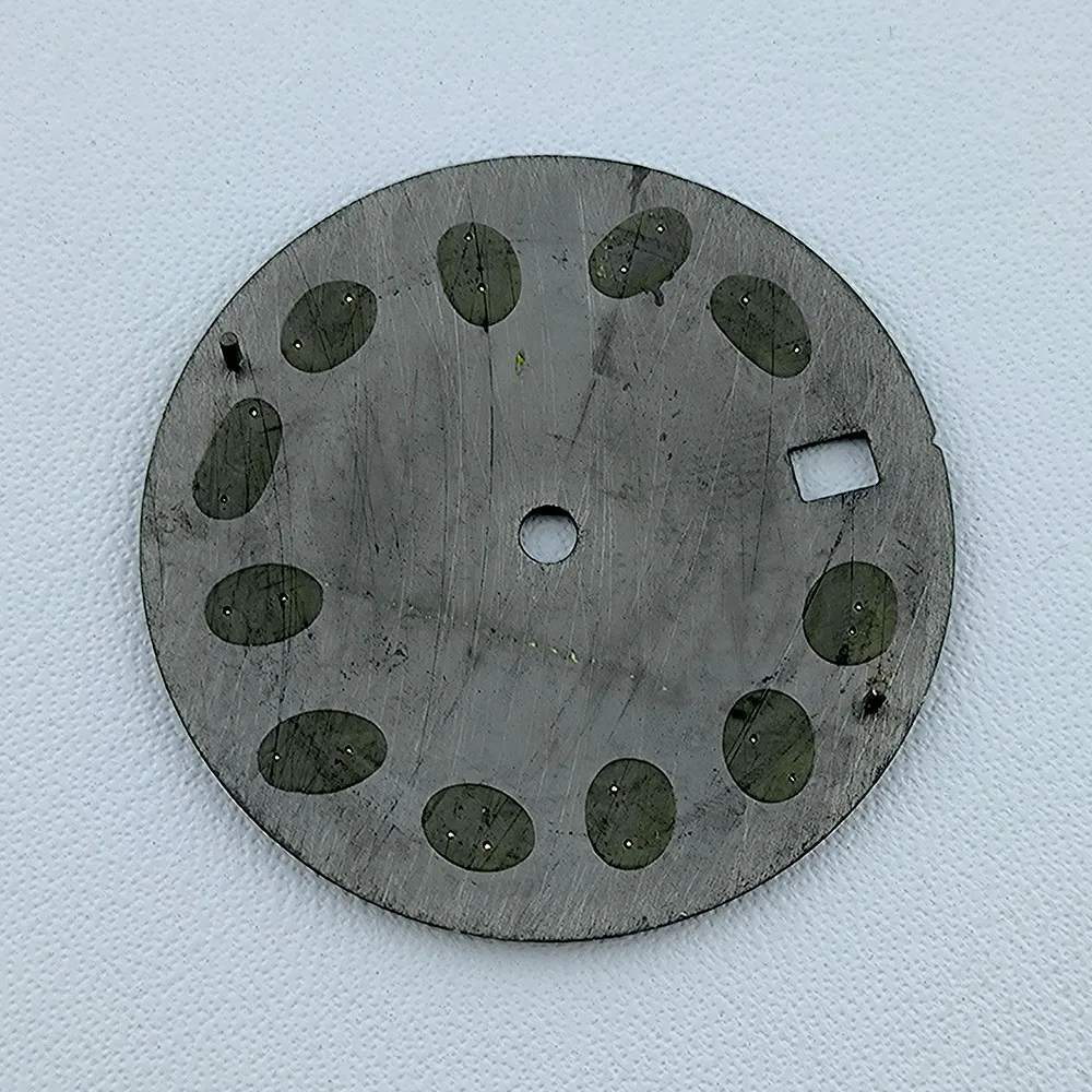 Esfera de reloj Roma NH35 de 28,5mm, logotipo personalizado, esfera con números de Metal, sin Esfera luminosa, compatible con accesorios de reloj de movimiento NH35 NH36