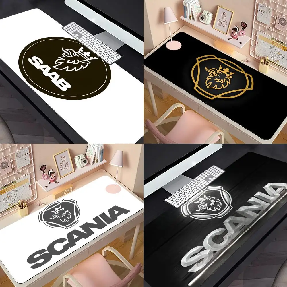 L-Luxury Car S-SCANIA logo Mouse Pad Anime Game Mouse Pad Computer Desk Pad Office Carpet Laptop Mouse Pad