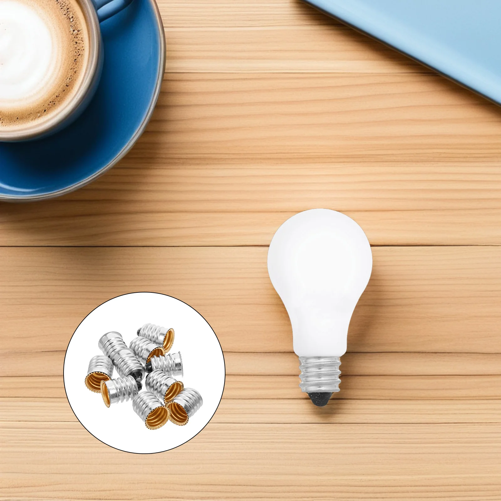 

10Pcs E14 to E12 Socket Adapter - LED Bulb Base Converter - Screw Lamp Holder - Light Fitting Connector for Renovation and