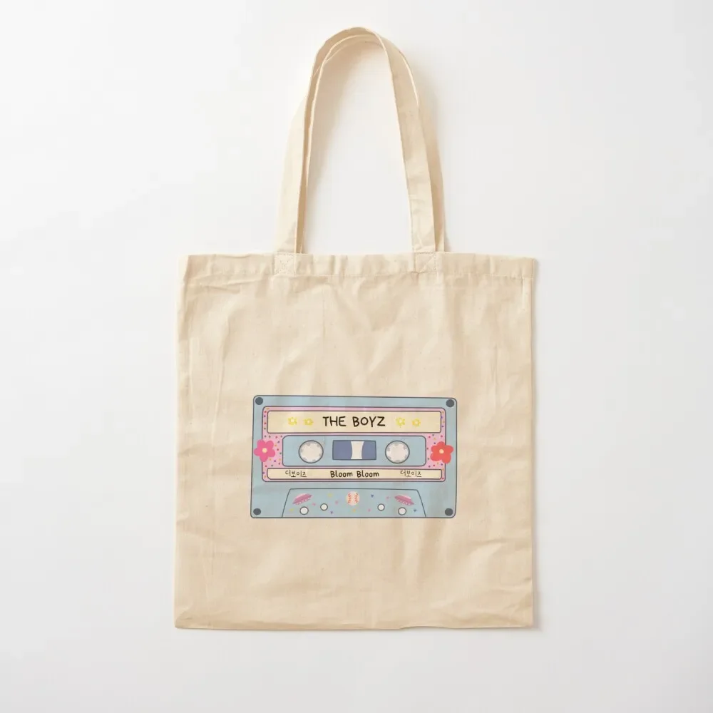 

The Boyz Bloom Bloom Retro Cassette - Kpop Tote Bag shopping bags foldable shopper bags tote bag men's Tote Bag