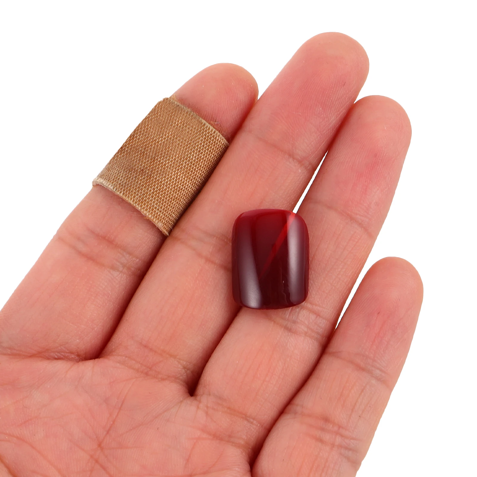 

2pcs Nail Chips Short Burgundy Press On Fake Nails Women Red Adjustable Fit Toolkit Mini Files Nail Supplies Acrylic