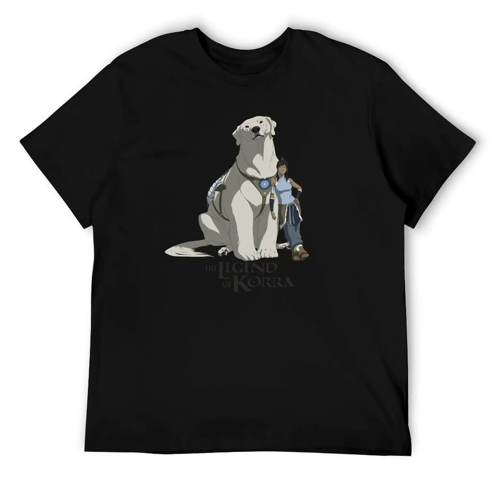 

The Legend of Korra Naga Polar Bear Dog & Korra Poster T-Shirt man t shirt graphic t shirts designer T-Shirt