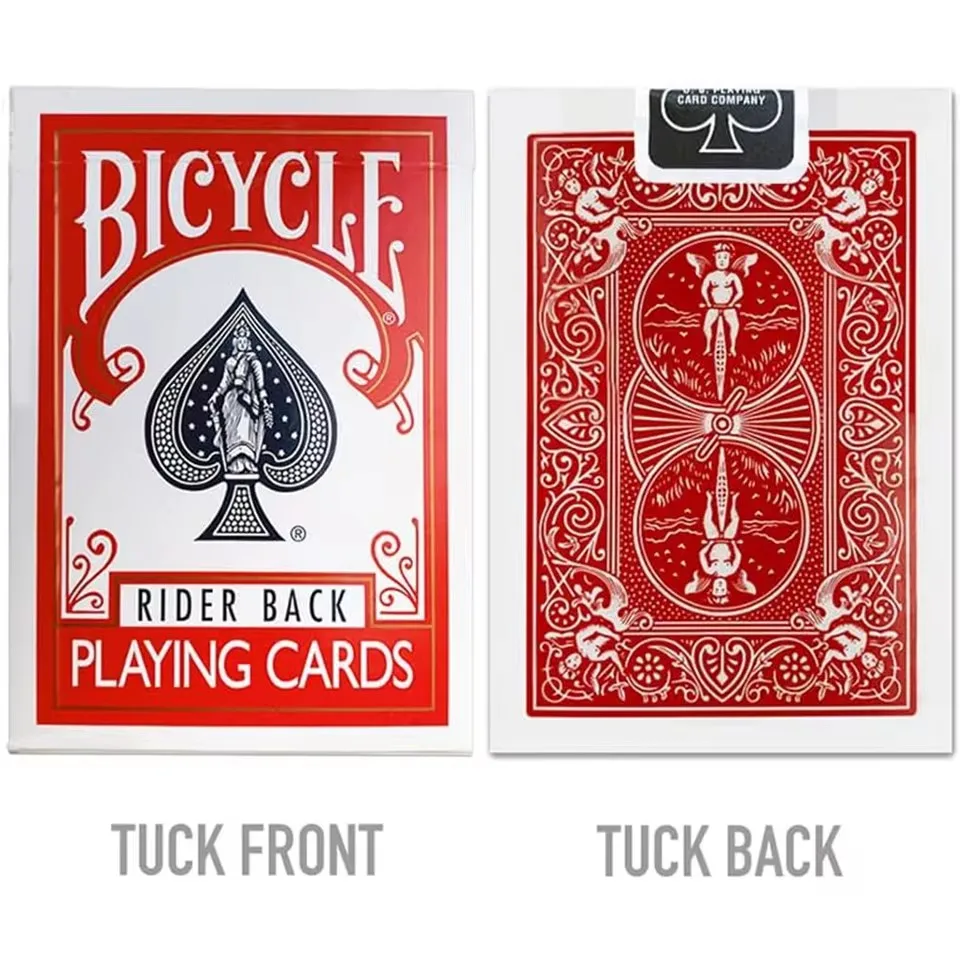 Bicycle Rider Back Playing Cards Poker Game Deck Creative Exquisite Funny Poker Cards Board Game Unique Clear Pattern Poker