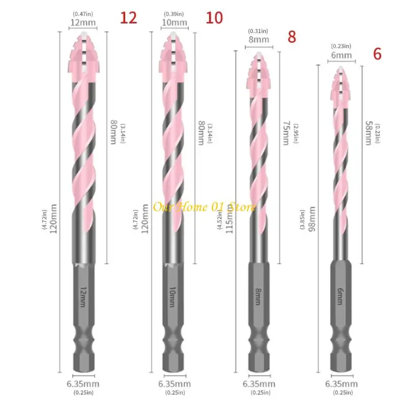 M4YC 6/8/10/12mm Eccentric Twist Twist Bit Oblich Head Eccentric Bit Eccentric Bit Bill Industrial Bill Apri