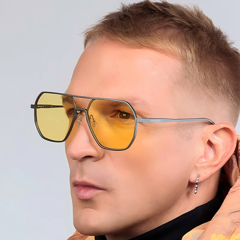 Neue Fashion Square Polarisierte Sonnenbrille Für Frauen Männer Retro Metall Rahmen Sonnenbrille Hohe Qualität Shades UV400 Brillen – Detail 1