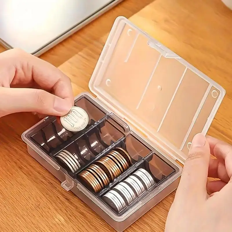Multifunctional Coin Storage Case Heavy Duty Wear Resistant Holder for Collectible Coin Organization Home Studio Use