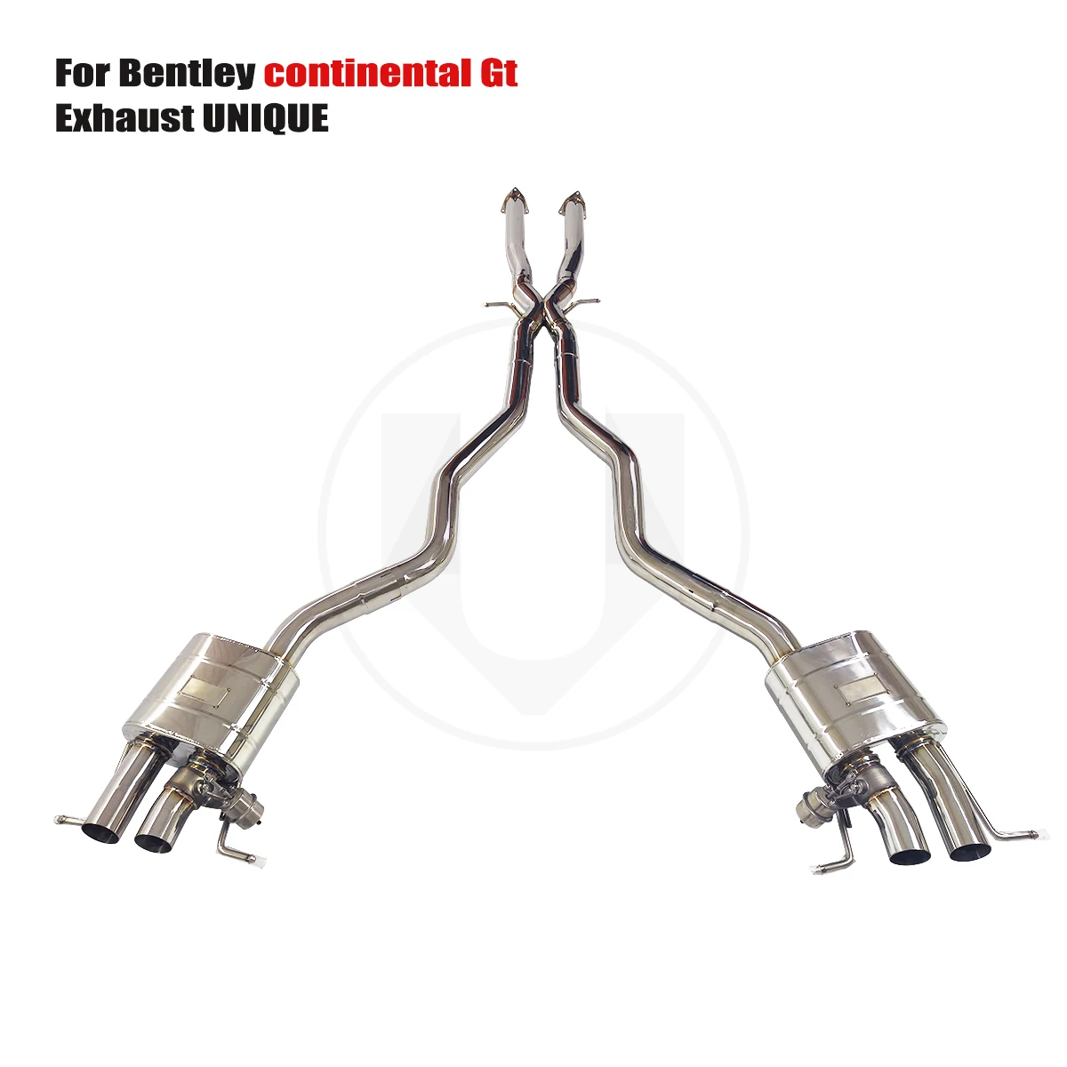 UNIQUE For Bentley Continental GT performance valve exhaust system ss304 exhaust muffler