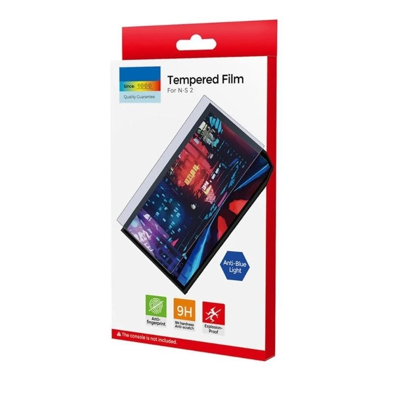 F68B 2pcs Tempered Glass Cover Not Fingerprint Screen Protections for NS2 Switch2