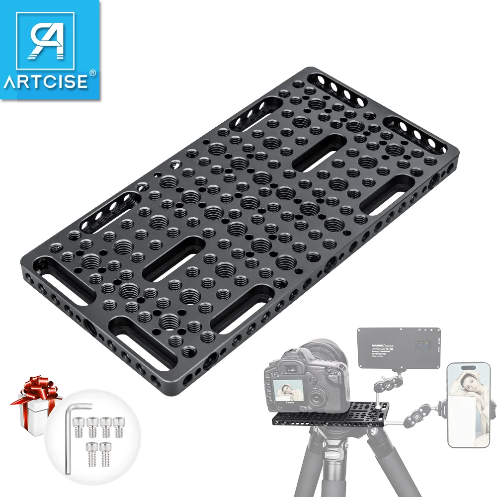 ARTCISE CP200 Multi-Functional Cheese Plate with Built-in ARRI Locating Holes 1/4