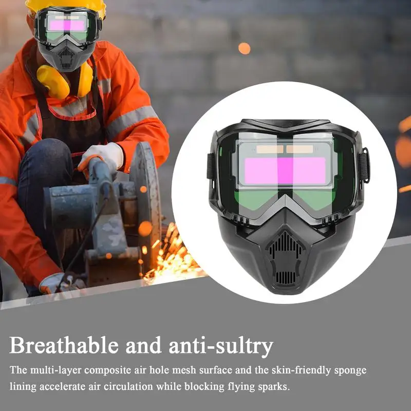 

Auto Darkening Welding Helmet Protector Shade For Welding Welder Face Protector Soldering Protective Hood For Polishing Grinding