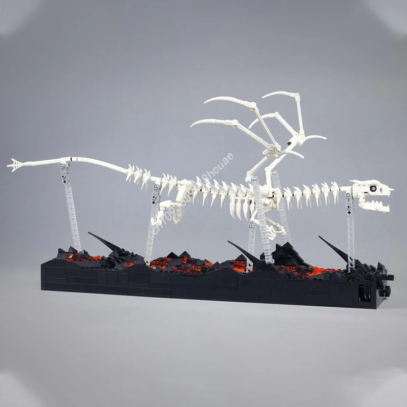 

963 шт. MOC кинетический скелет дракона nan модель строительные блоки образование творческая идея кирпичные игрушки дети собрать рождественские подарки