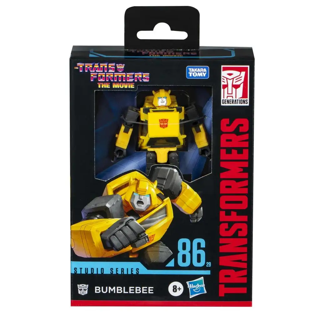 Transformers Toys Studio Series Deluxe The Movie 86-29 Bumblebee, boneco de ação de conversão de 4,5 polegadas