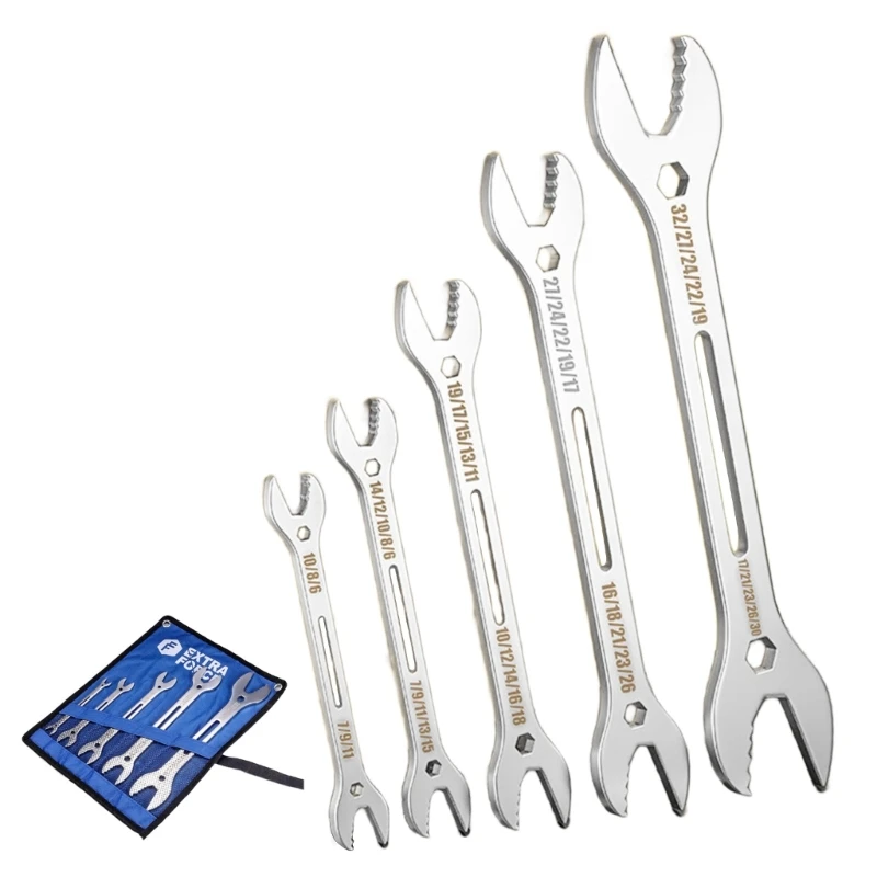 

Y1UB 5Pcs Combination Wrench Set for Home Professional Outdoor Use Maintenance