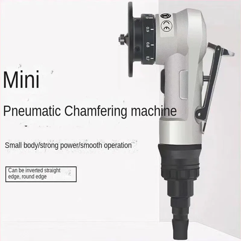 Chamfer Mini Pneumatic Chamfer 45 Degrees Hand-held Metal and Aluminum Trimming and Polishing Machine Bevel Grinding Machine