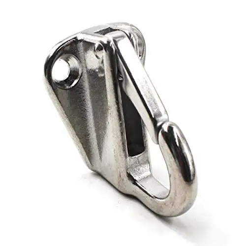 Marine Spring Hooks 316 Stainless Steel 4 Pack Rust Proof 5 lbs Capacity Boat Hardware for s and Rigging