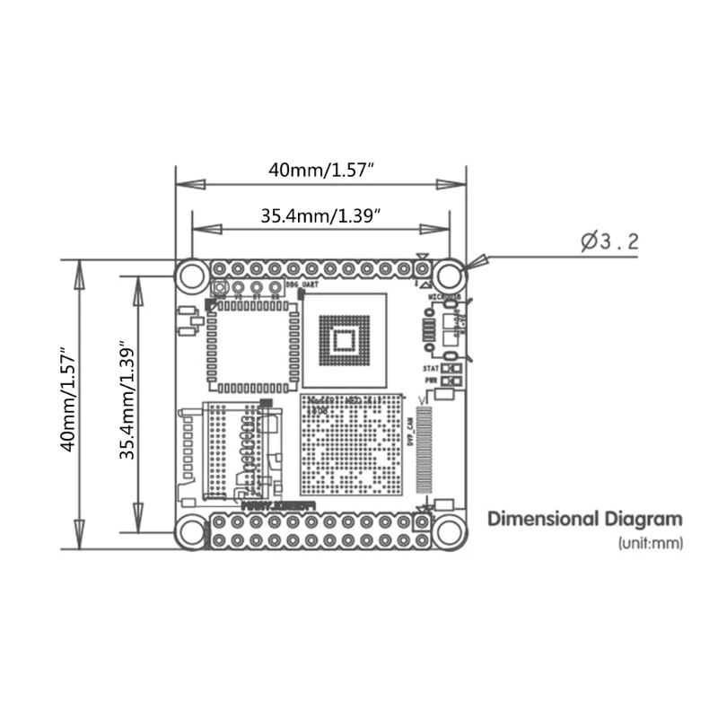 Placa desarrollo para NanoPi NEOAir, código abierto, AllwinnerH3, Quadcores CortexA7 DDR3, 512MB, 8GB, reemplazo