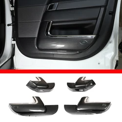 4pcs ABS Carbon Fiber Car Door Panel Anti-kick Anti-dirty Guard Cover Trim For Land Rover Range Rover Sport 2014-2021Accessories