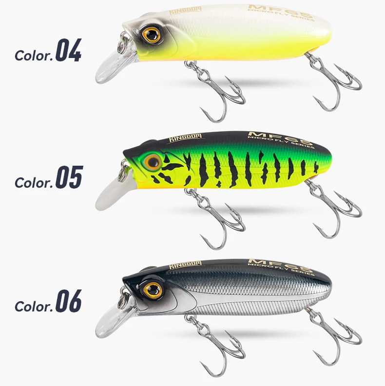 KINGDOM Micro Fish Scales Series Angelköder 45mm 55mm 65mm Crankbait Minnow Köder Schwimmender Sinkender Hartköder für Barsch- und Hechtangeln – Detail 9