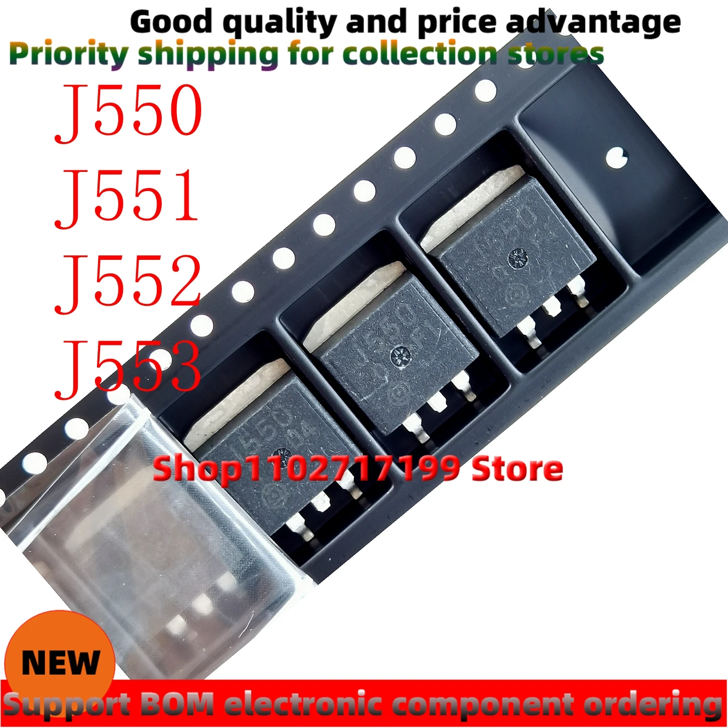 10 PÇS/LOTE J550/J551/J552/J553 2SJ550S 2SJ551 2SJ552 2SJ553S TO-263 P-CH