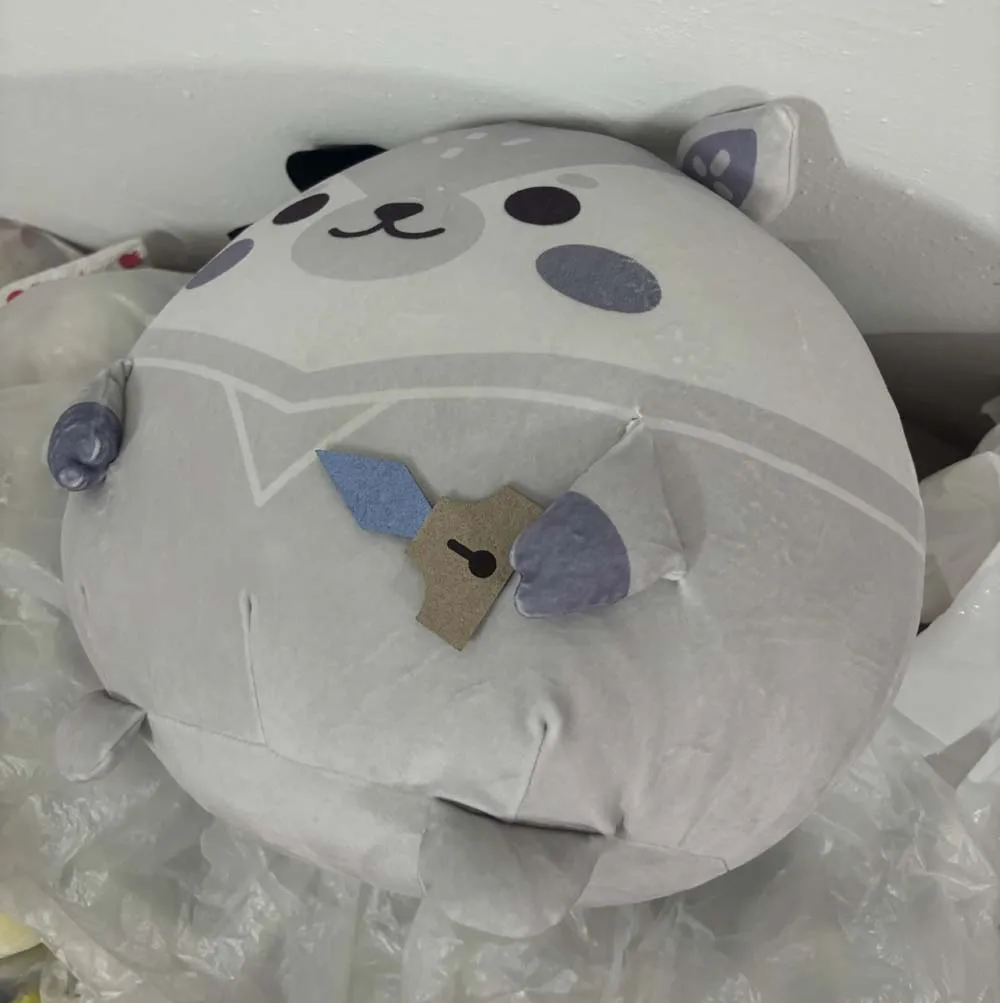 Mignon japon Anime Hololive Vestia Zeta anniversaire doux Bazo grande peluche peluche oreiller en peluche coussin poupée jouet 33*25 cm enfants cadeaux