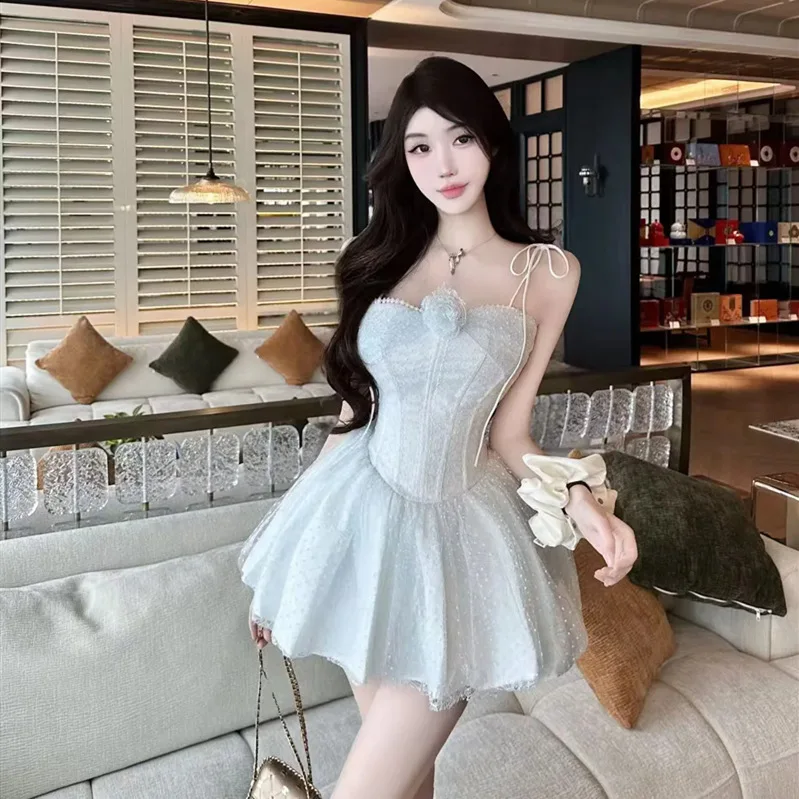 

Сексуальная пышная юбка с завышенной талией и завязками, с цветочным узором, из трикотажного хлопка, с коротким рукавом, для танцев, свиданий, встреч, в стиле Pure Desire