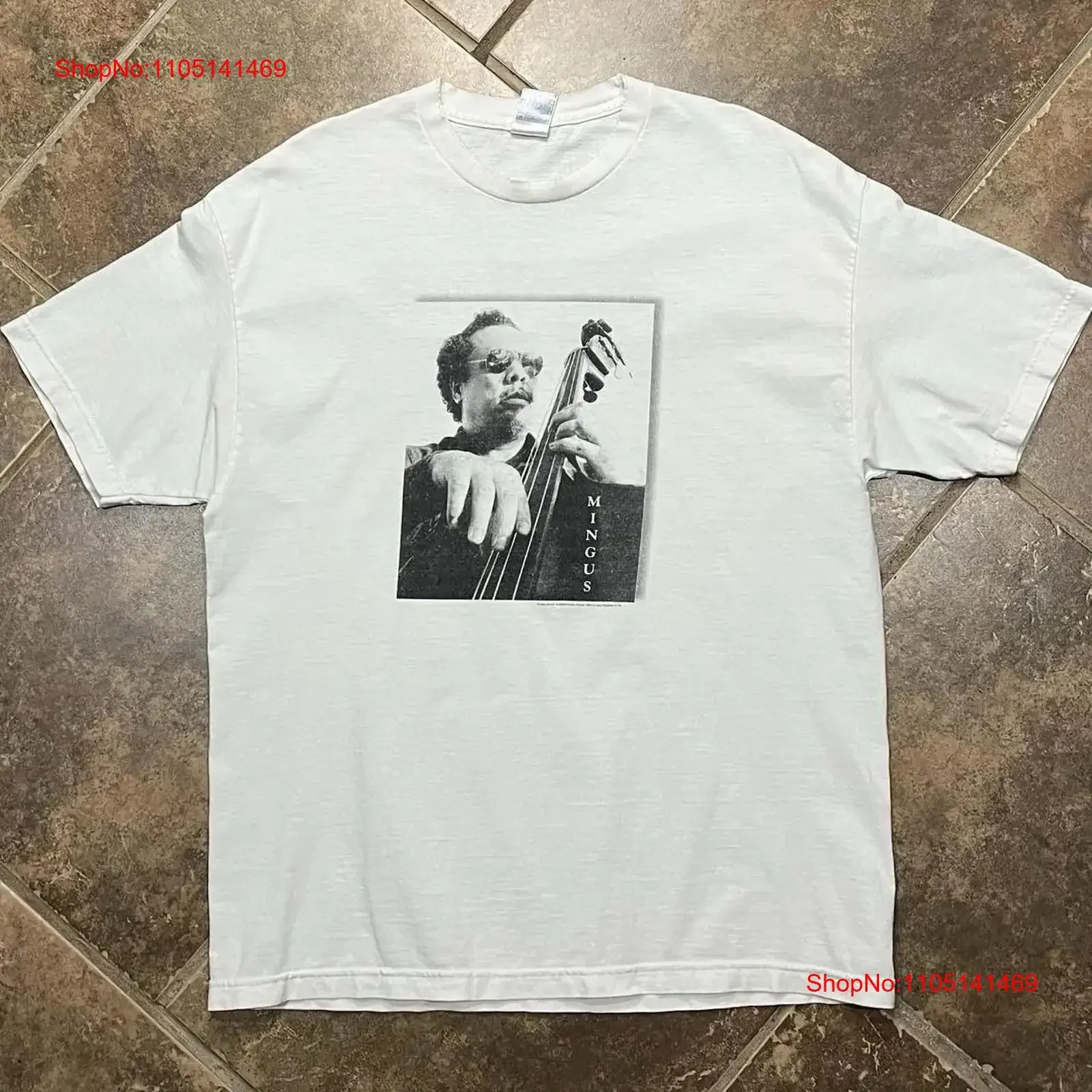Vintage 90s Alstyle Mingus Jazz Times Promo Music T Shirt vintage Washed Unisex homme Top For Everyday Wear Stylish streetwear
