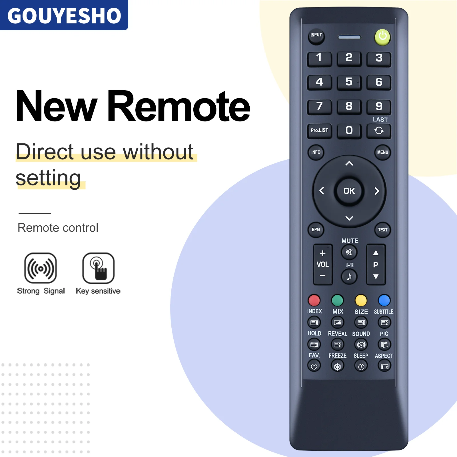 New Remote Control for HANNSPREE SL24DMBB RC-C5010 TV