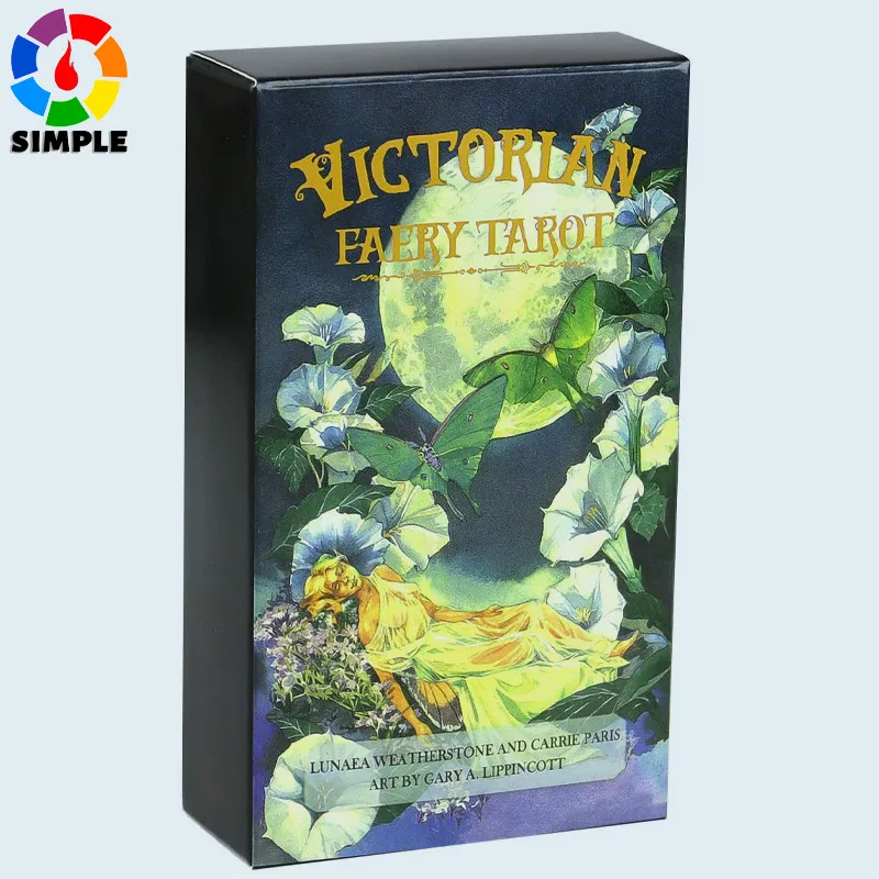 

10.3*6cm Victorian Faery Tarot, Victorian Fairy Society with This Beautifully Illustrated 78-card RWS-based Deck