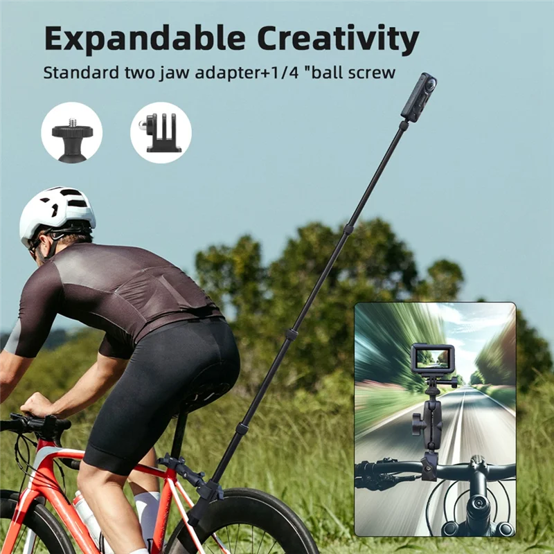 

New-Sports Camera Accessory Kit For Insta360 DJI Gopro Panoramic Selfie Stick For Gopro DJI Monopod Mount Bracket Accessory