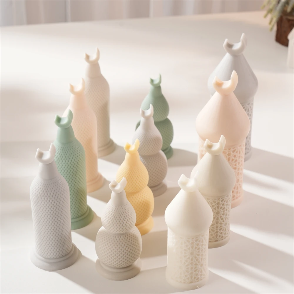 

Moon Pillar Candle Silicone Mold Islamic Muslim Pillar Candle Mould Soy Wax Mold Eid Mubarak Ramadan Decor