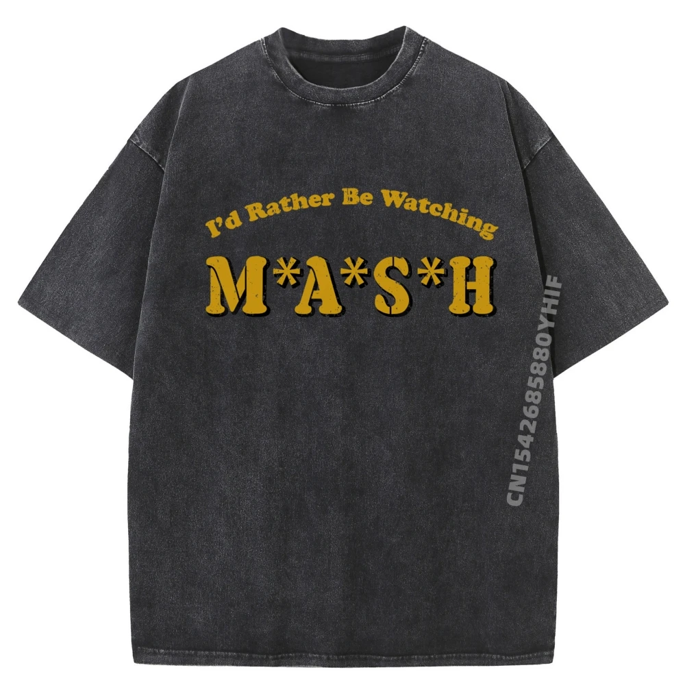 

Мужская футболка Id Rather Watching, повседневные футболки с рисунком, мужские классические футболки с принтом, стираная одежда в стиле ретро