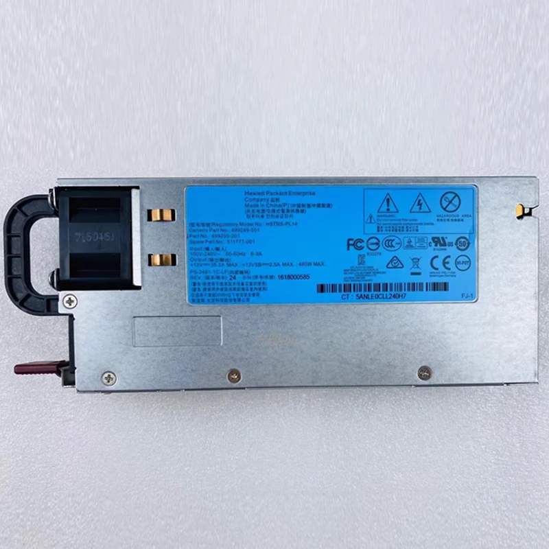 511777-001 originale per HP DL360 380 G6 G7 G8 460W alimentatore Server DPS-460EB A 499250-101 499249-001 643932-001