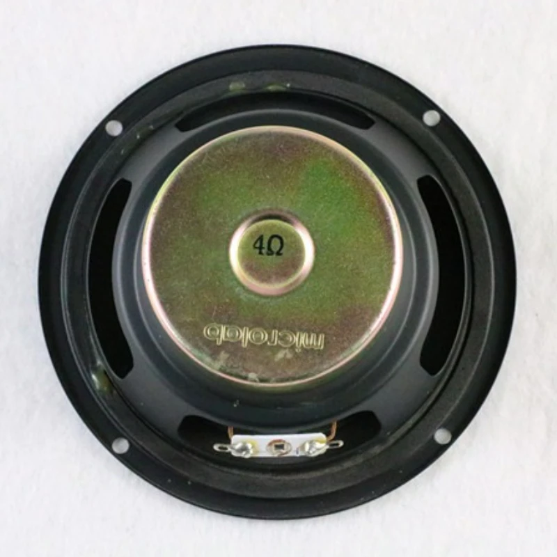 SOTAMIA 1 Buah Speaker Audio Subwoofer 5 Inci 4 Ohm 30W Sistem Speaker Desktop Subwoofer Tepi Karet Baskom Bergetar Aluminium