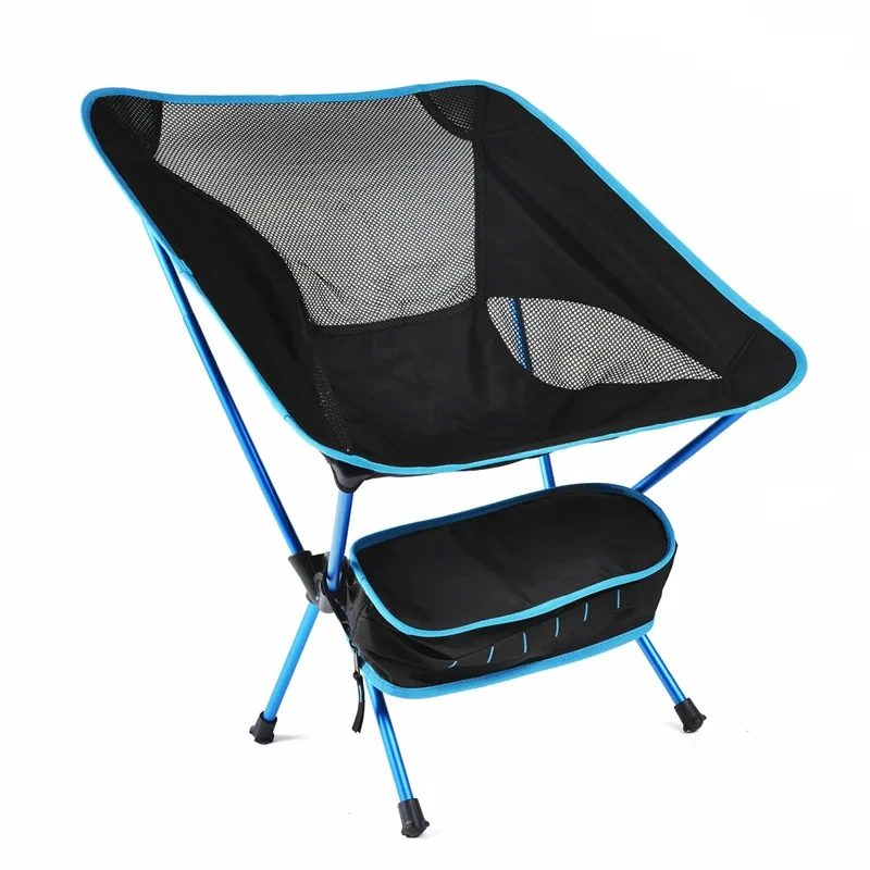 Silla de playa plegable para exteriores, silla ligera con forma de Luna, tubo de aluminio de aviación, producto para acampar, novedad de 2024