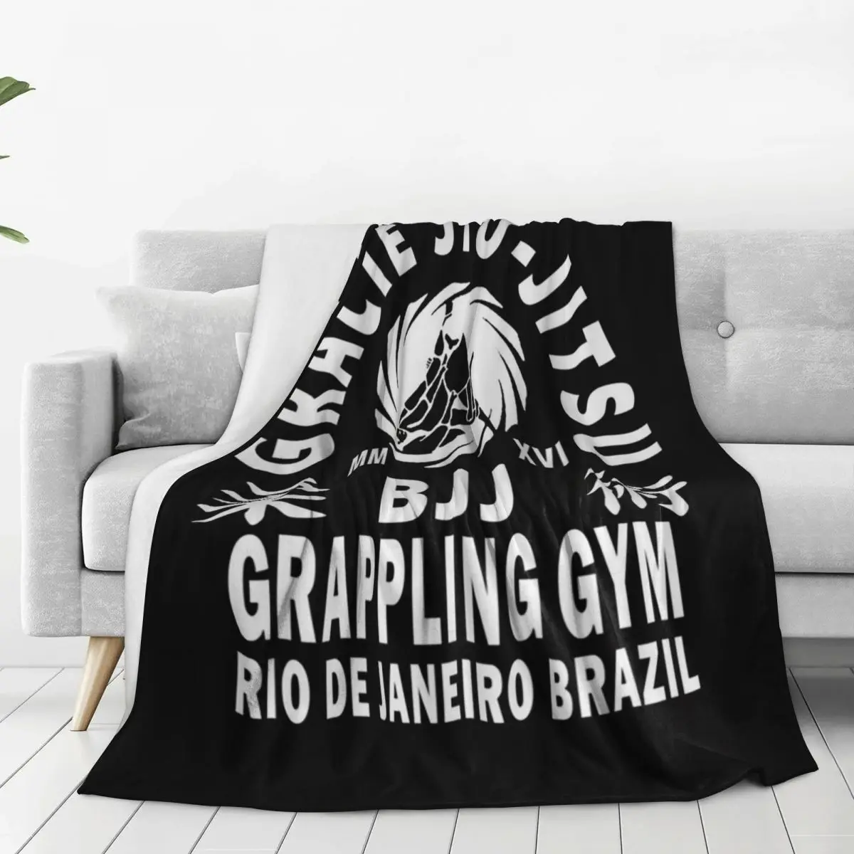 Gracie Jiu Jitsu Blanket Flannel Super Soft Sofa Throw Blankets For Home Bedroom Outdoor Throws Bedspread Quilt