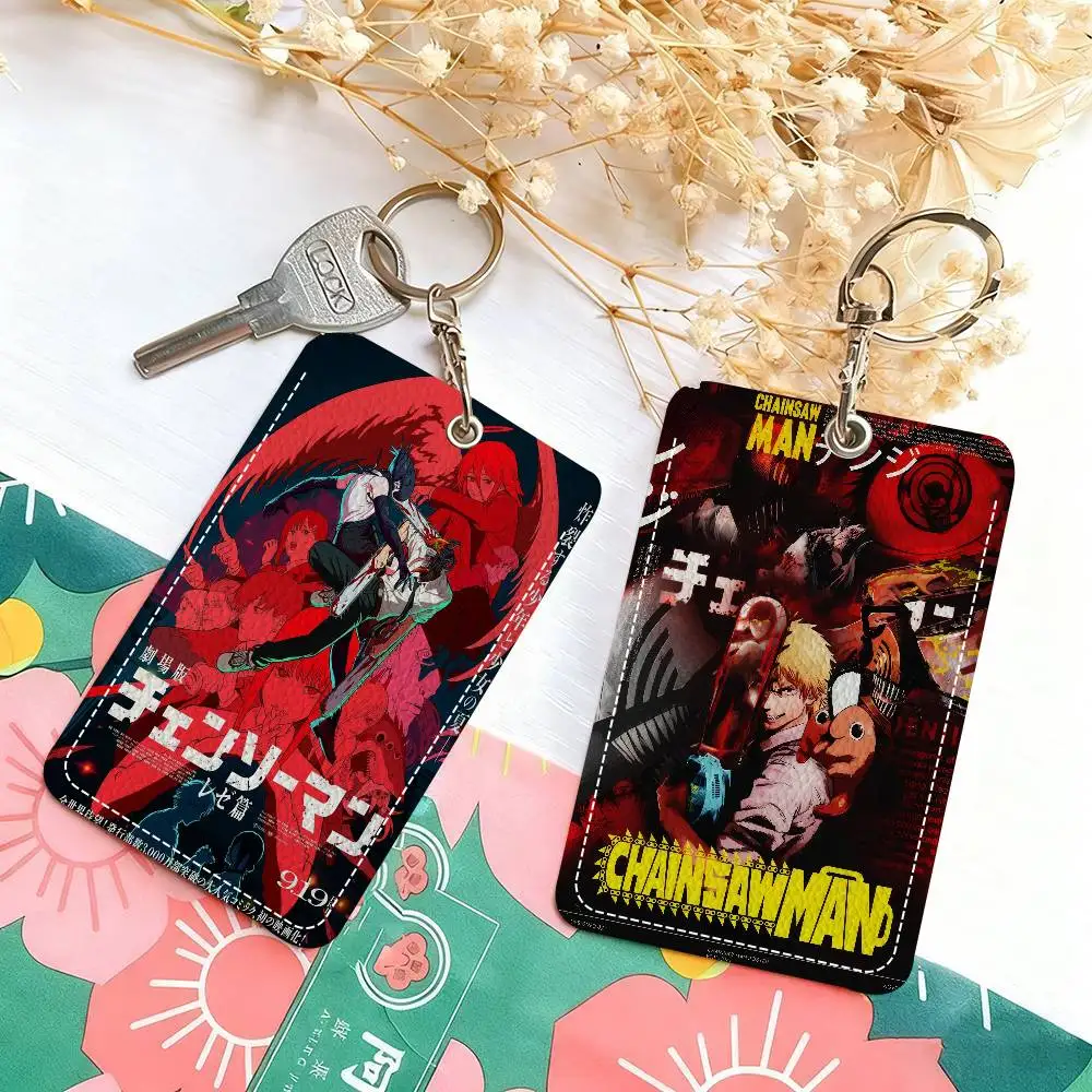 

Стильный кожаный брелок-картхолдер для карт и ключей «Аниме C-chainsaws horror M-mans 2025» – удобный дорожный органайзер для необходимых вещей