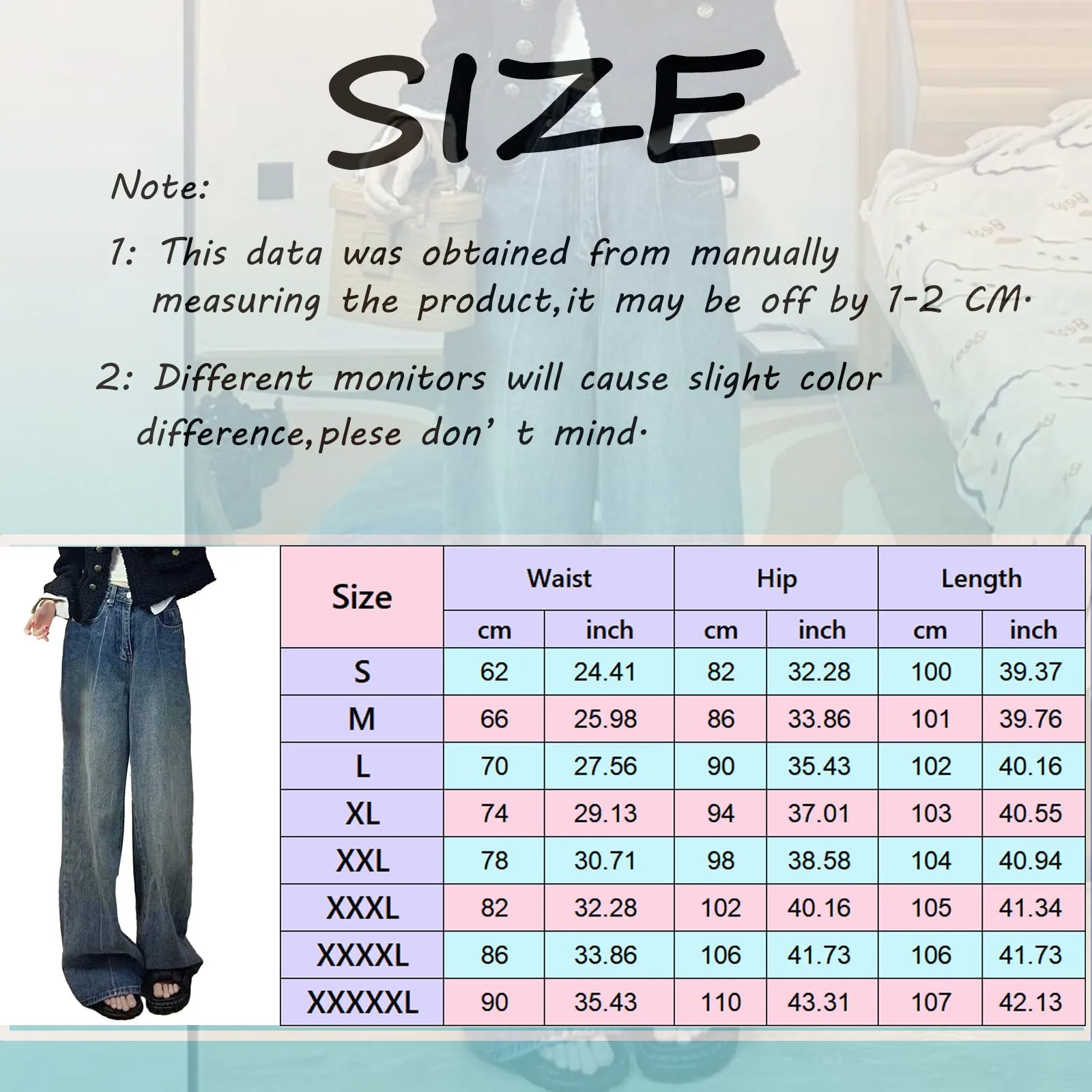 E Girl Style Streetwear Vintage Denim Trousers Women Baggy Jeans Trousers With High Waist Loose Straight Leisure Trousers