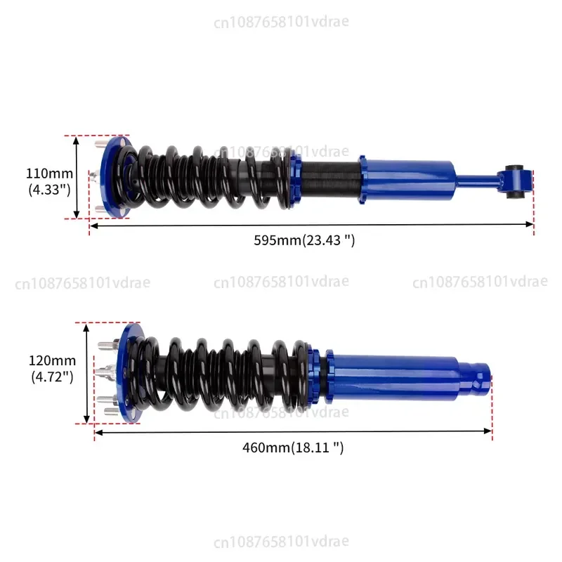 Car Tuning Coil Spring Shock Absorber Strut Suspension Suitable for The 2003–2007 Honda Accord CM4/CM5