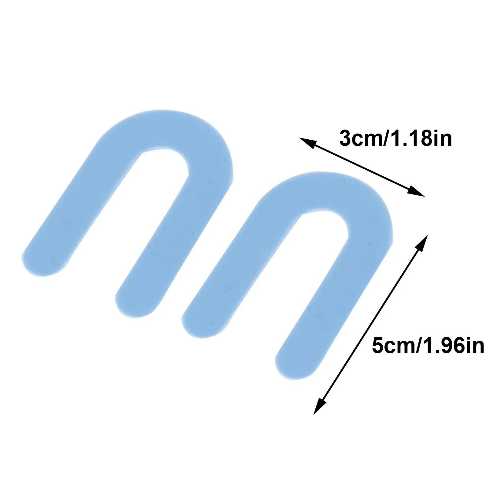 100Pcs U Shaped Tile Leveling Shims 1/8" Tile Spacers Level Wedges Positioning Clips For Aligning Marble Granite Porcelain Tile