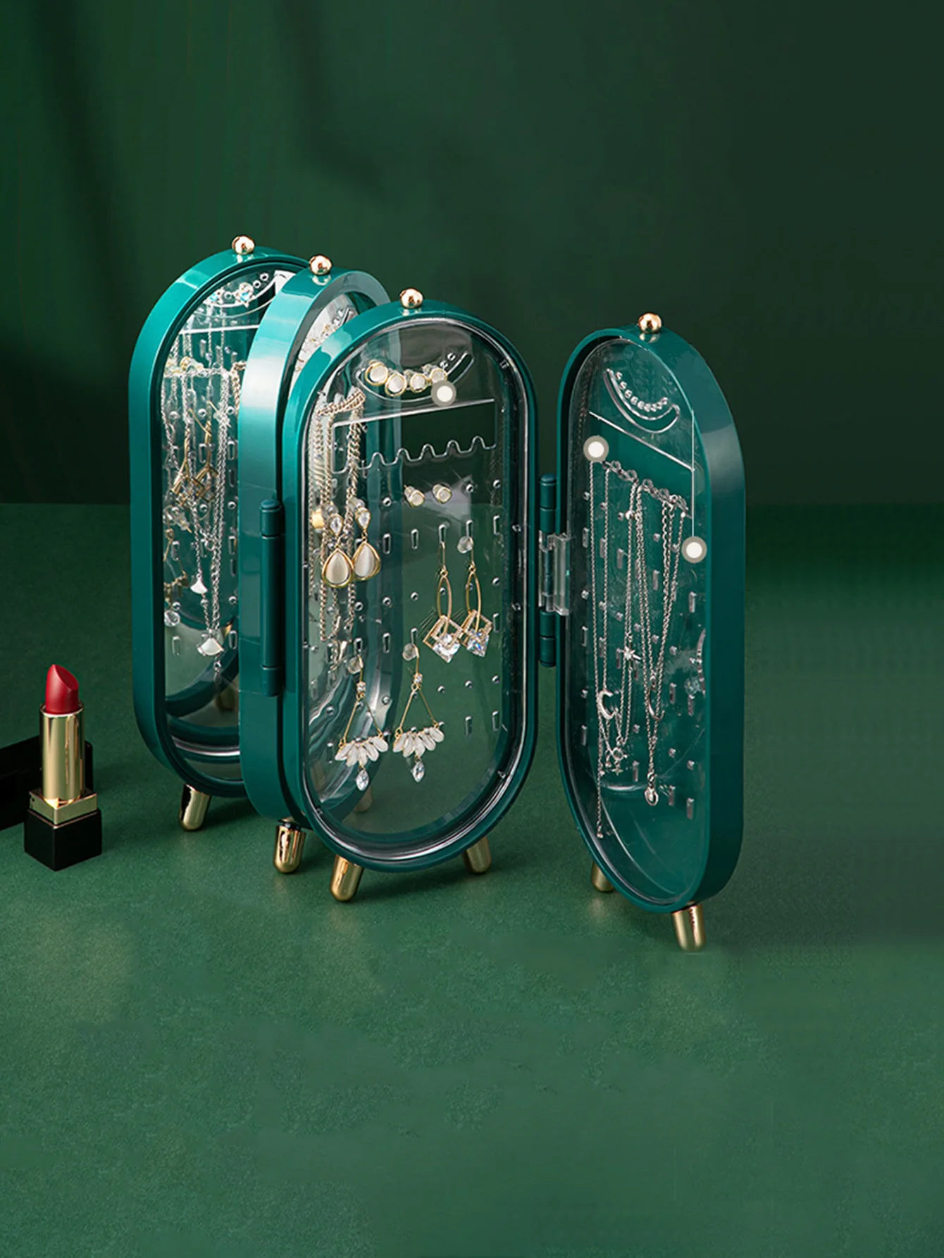 

Jewelry Storage Box Earrings Jewelry Rack Earrings Necklace Box Household Cleaning Display Rack Artifact Jewelry Packaking