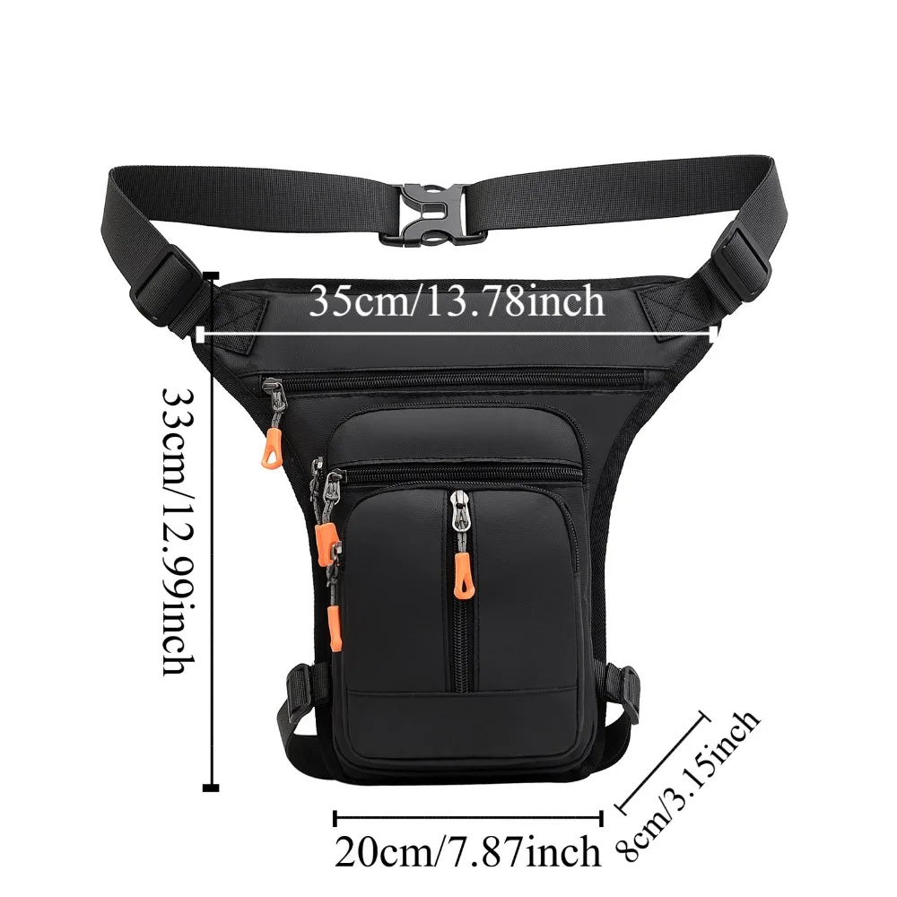 Leisure Lightweight Waist Packs, Pacote de telefone, Impermeável Motorcycle Leg Bag, Cinto de coxa de grande capacidade, Bolsa de viagem