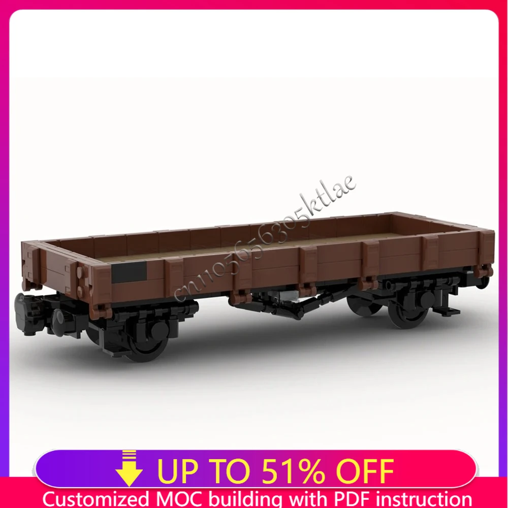 

NEW 273 Parts MOC city industrial Xr35 DB Flat Car wagon train model creative ideas children toy Assembly Puzzle birthday Gift
